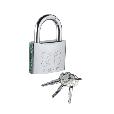 Chrome plated iron padlock