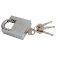 Chrome platyed square iron padlock