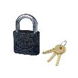 Cast iron padlock in black color