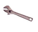 Europan style nickle plated full polished adjustable wrench with square hole