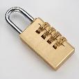 Brass combination padlock