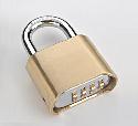 Brass padlock 4 digit combination