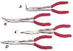 long nose plier with dipped handle