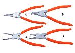 4pcs circlip pliers with dipped handle