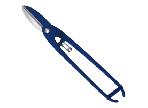 Light duty British type Tinman's snip with blue head