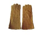 Golden cow split leather welding glove,full lined