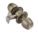 KNOB TUBULAR CYLINDEDR DOOR LOCK ANTIQUE BRASS FINISH