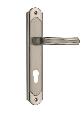 Door lock handle iron aluminium,black nickel & nickel plated