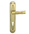 Door lock handle,iron large model,silk golden finish