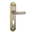 Door lock handle iron large model,goden nickel plated finish