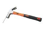 BRISTISH TYPE MAGNET CLAW HAMMER WITH DOUBLE COLOR PLASTIC COATING HANDLE