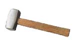 BRITISH TYPE STONING HAMMER FULL POLISHED WITH WOODEN HANDLE