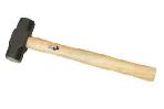 SLEDGE HAMMER WITH WOODEN HANDLE.