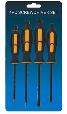 4pcs screwdriver set with double color plastic handle