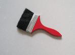 633# paint brush with red wooden handle & black bristle