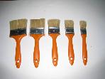 Paint brushwith hollow plastic handle roange color