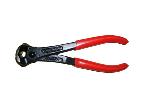 End plier with red PVC insulated handle